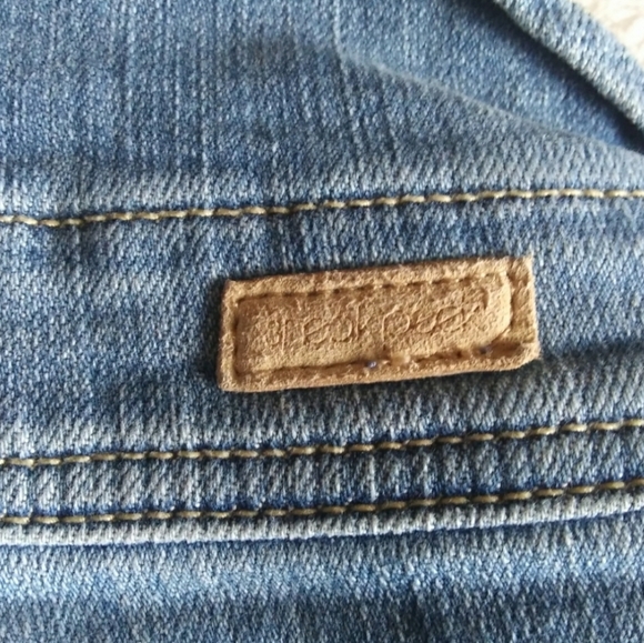 Sneak Peek Distressed Denim Skinny Overalls EUC - Picture 3 of 14